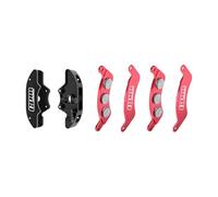 Aluminium 7075-T6 Étriers de frein avant en alliage et plaquettes de frein gauche et droite pour Traxxas 1/6 FUNCO PRO SCALE 2WD SAND CAR 8S-109076-4 Upgrades - Noir