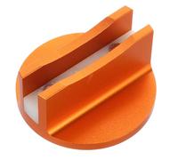 Aluminium Adaptateur Magnétique de Rail Soudé pour Cric de Sol | Installation Simple, Design à Pince et Soudure, Insert Nylon, Usage Atelier, Couleur Orange