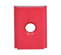 Aluminium alliage coulisnt Écrou taillé t Track Slider Vis à vis de la fente Rouge pour les gabarits de travail du bois (M8)