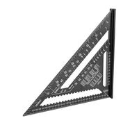 Aluminium Alliage Règle Métrique Imperial Clear Scale Haute Précision Facile à Lire pour l'ingénieur Carpenter Black Premium Material: MA Aluminium en Alliage