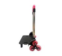 Aluminium Alloy Backpack Trolley with 6 Wheels Foldable Cart Wheeled Hand Truck for Luggage School Bags Foldable Aluminium Alloy Hand for School Bags