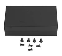 Aluminium Alloy Electric Box Power Amp Project Case Split Enceinte 58X110X200MM MATTE NOIR