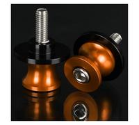 Aluminium Alloy Swing Arm Spool POUR SL1000 2000-2004 Accessoires Moto 6 Mm, Vis De Support De Bras Oscillant, Bobines Et Glissières En Aluminium CNC(6MM Orange NO LOGO)