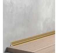 Aluminium Alloy Wall End Strip, For Inside & Outside Corners 90cm * 3 Pieces Decorative Edging Strip For Neat, Seamless Finishes In Any Room - Easy To Apply(Weifa gold,20x20mm)