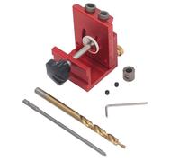 Aluminium Alloy Woodworking Incliné Hole Jig Kit pour 12-45 mm d'épaisseur de planche Projets de bricolage