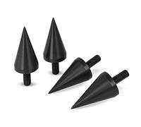 Aluminium anodisé Noir M6 Haut-Parleur Pointes de découplage/Cônes - Lot de 4
