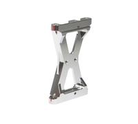 Aluminium Auto-châssis Auto Croisement des Supports de Faisceau Compatible avec Les pièces de Mise à Niveau de la Voiture RC Crawler à 10 échelles pour Divers modèles(Rear-Silver)