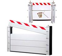 Aluminium BarrièRe Anti-Inondation Flow Stop Inondation L 420 x H 100cm Anti-inondation, Joint Porte Garage BarrièRe Anti Inondation ClôTure Anti-Inondation éTanche Amovible avec Joint en Caoutchouc