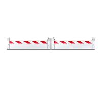 Aluminium Barrière Anti-inondation H 20cm, Réutilisable Batardeau Anti Inondation, Barrières Anti-inondation Pour Les Entrées De Portails, De Garages Et De Passages Souterrains(295x20cm)