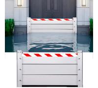 Aluminium BarrièRe Anti-Inondation L 6.98m x H 20cm, ClôTure Anti-Inondation BarrièRe Anti-Inondation Robuste, Barrières de Protection Contre Les inondations pour Garage