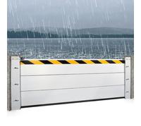 Aluminium Barrière Anti-inondation Polyvalent Réutilisable Barriere Anti Inondation pour Les Portes D'entrée De Garage Les Passages Les Portails Et Les Déflecteurs D'inondation,A,120 * 80cm