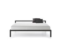 Aluminium Bed Lit en aluminium laqué MDF Italia Noir mat L 180 cm - MDF ITALIA F070602 W180 S026