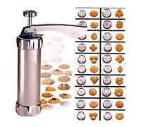 Aluminium Biscuit Maker Cookie Stamp Presse Bakeware Cookie Outil avec 20 Disques 4 Conseils Givrantes