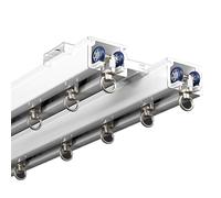 Aluminium Ceiling Rail for Curtains, Heavy Duty Curtain Rail, Mute Ceiling Mounted Curtain Rod with Expansion Screws, Set of Rails for Office, Living Room, Bedroom