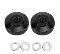 Aluminium Chain Adjust Nuts, 2 Pièces, M6×1.0, 22mm, Noir - Réglage Précis, Résistance à la Décoloration, Charge Lourde pour Monkey Cross Super (Noire)