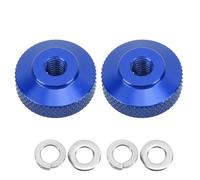 Aluminium Chain Adjust Nuts, 2 Pièces, M6×1.0, 22mm, Noir - Réglage Précis, Résistance à la Décoloration, Charge Lourde pour Monkey Cross Super (Bleue)