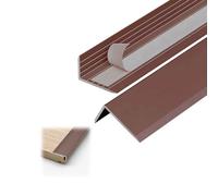 Aluminium Cornière，Profilé D’Angle De Protection Autoadhésif, Nez De Marche Escalier，60 65 70 75 80 85 90 100 115 125 150cm Pour Mur Porte(Café,125x2x0.7cm)
