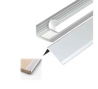 Aluminium Cornière，Profilé D’Angle De Protection Autoadhésif, Nez De Marche Escalier，60 65 70 75 80 85 90 100 115 125 150cm Pour Mur Porte(Argent,90x2.8x1.2cm)