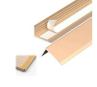Aluminium Cornière，Profilé D’Angle De Protection Autoadhésif, Nez De Marche Escalier，60 65 70 75 80 85 90 100 115 125 150cm Pour Mur Porte(Gold,100x3.5x2cm)