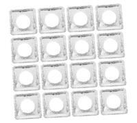 Aluminium Couvercles 40 de Cuisinière de Gaz en Brûleur à Pièces | Résistance à Chaleur, Surface Argentée Réutilisable, Anti-huile et Facile à Nettoyer, pour Plaques Gaz