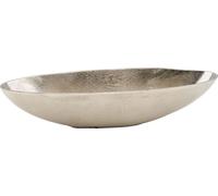 Aluminium Design Coupe argent - petite / 34 x 11 cm - Bateau en métal Décoration de table