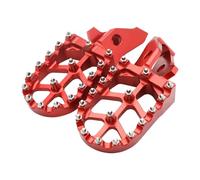 Aluminium Electric Foot Pegs Pièces de Moto universelles compatibles avec Le Support de pédale Ultra Ub(Red)