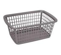 Generique Corbeille de rangement Aluminium et plastique 36x25x15 argent