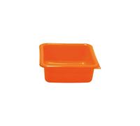 ALUMINIUM ET PLASTIQ Cuvette carrée 29 cm, 5,5 L Orange