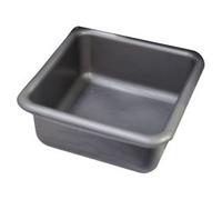 ALUMINIUM ET PLASTIQ CUVETTE CARREE 32 CM 8.5L SILVER