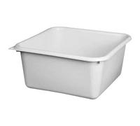 ALUMINIUM ET PLASTIQ Cuvette carrée 38cm 15l gris moucheté