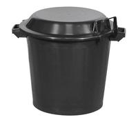 ALUMINIUM ET PLASTIQ Poubelle immeuble 80l +Couvercle Crochet Promo