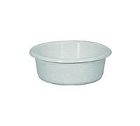 Aluminium et plastique cuvette 21 ronde 1l5*gris mouchete*riv.