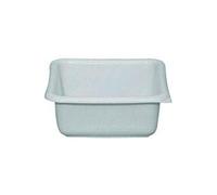 Aluminium et plastique cuvette 24 carre 3l*gris mouchete*riv.
