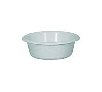 Aluminium et plastique cuvette 28 ronde 4l*gris mouchete*riv.