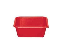 Aluminium et plastique cuvette 29 carre 5l5*rouge *rivaton
