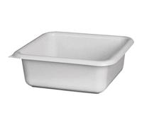 ALUMINIUM ET PLASTIQUE - Cuvette carrée 20cm 1.5l Gris moucheté