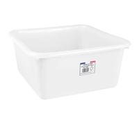 Aluminium et Plastique – Cuvette carrée 38 cm 15 L – Blanc alimentaire