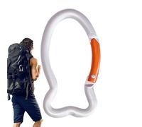 Aluminium Fish-Type Maling Carabiner - Clip Rapide léger, Accessoires en Plein air Qui Vous aident à accrocher Sacs et clés, Crochets de Carabiner durables pour Le Camping et Le TR