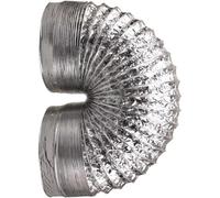 Aluminium Foil Air Air Conduit flexible Ventilation non isolée Dicting pour CVC et évent de séchage 125mm(4.9in) 5m(16ft)