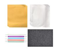 Aluminium Foil Embossing Art - Alumnum Reusable Educational Crafting Kit 30 x 20 cm | Aluminium Foil, With Felt Pad, Painting, Engraving, Greeting Card Making, Sheets Crafting Kit Home Decor