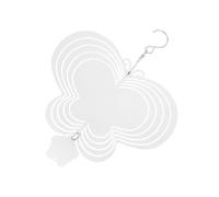 Aluminium Girouette à Sublimation Suspendue Blanc | DIY Vierge, Rotative au Vent, Suspendue Balcon ou Patio, Motif Transférable, Décoration de Jardin