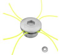 Aluminium Line Head, 4 Lines Universal Edge Cutting Head,Aluminium Grass Trimmer Head,Mower Head,Brush Cutter Head for Garden,Lawn,Patio