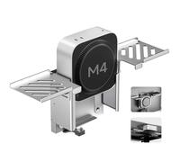 Aluminium-Mac-Mini-M4-Dock für Untertisch- und Wandmontage,Mac Mini M4 Vesa Mount Hub with 4K@60Hz HDMI,8TB M.2 NVMe SSD Enclosure,10Gbps Data, Mac-Mini-M4-Zubehör für Mac Mini M4/M4 Pro 2024