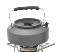 Aluminium Outdoor Kettle - Taule portable compacte 1,1 litre, bouilloire à ébullition légère avec couvercle et poignée | Équipement de camping pour la randonnée, le pique-nique, l'utilisation du sac à