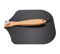 Aluminium Pelle à Pizza Pliante Manche en Bois Foncé | Transfert Alimentaire Facile, Poignée Antidérapante, Surface Lisse sans Bavures, Rangement Suspendu Pratique