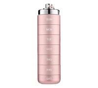Aluminium Pill Container - Aluminium Alloy 15,5 x 3,8 cm | Portable Metal Pill Organizer Case Compact Pills Case With 7 Compartments For Daily Medication Storage Travel Hiking Use Outdoor