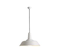 Aluminium Plafond Chandelier 1-Light Alimeure Creative Metal Pendant Lighling for Salle Kitchen Island Dining Room Entryway Single Head Hanging Lamping, Blanc