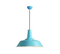 Aluminium Plafond Chandelier 1-Light Alimeure Creative Metal Pendant Lighting for Kitchen Island Dining Room Entryway Single Head Hanging Lamping, Bleu