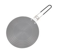 Aluminium Plaque de Guidage Thermique Chauffage Rapide, avec Poignée | Répartition Uniforme, Compatible avec Plaque à Induction, Noir, Format Pratique, Accessoire la Cuisine Polyvalent
