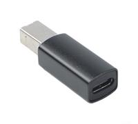 Aluminium pour adaptateur midi USB C noir argenté aluminium pour (noir) | Faible latence, transmission stable, 16 canaux, pas de pilote nécessaire